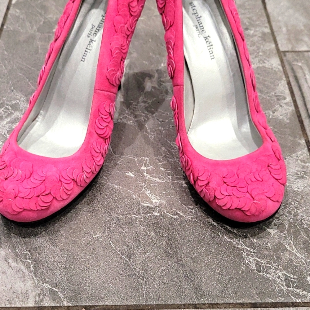 Stephane Kelian EU size 5, Pink Suede heels